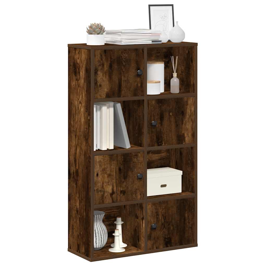 Bookcase 89x24x101.5 cm Engineered Wood Smoked oak 60 cm