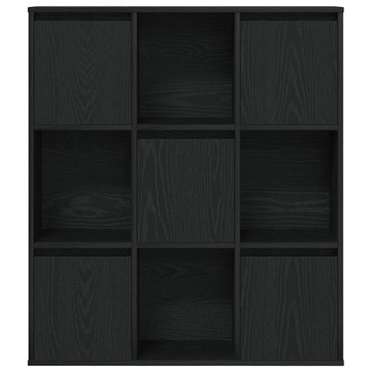 Bookcase 89x24x101.5 cm Engineered Wood Black 89 cm