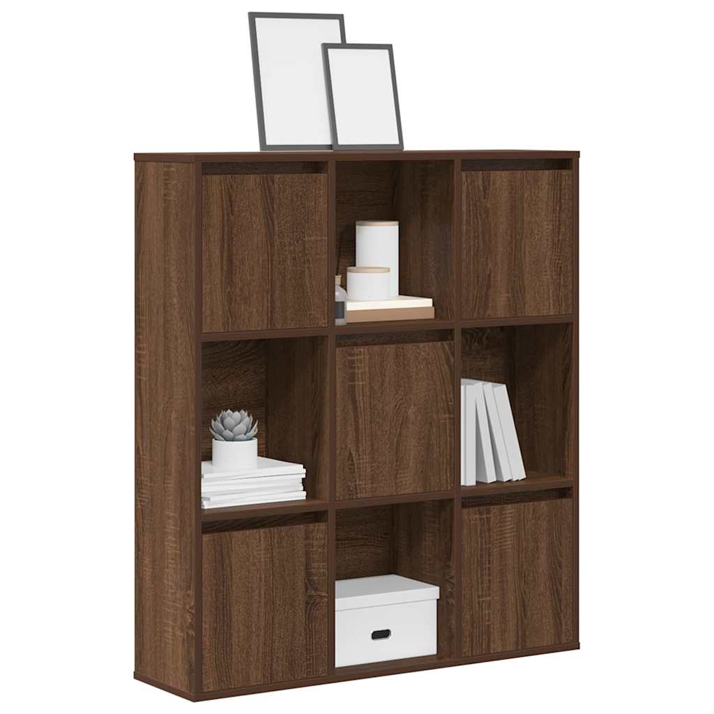 Bookcase 89x24x101.5 cm Engineered Wood Brown oak 89 cm