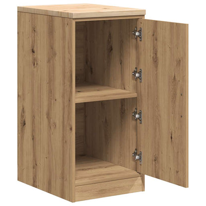 Garage Storage Cabinet Solid Wood Pine 40 x 51 x 85 cm 1 Wood Door Artisan oak