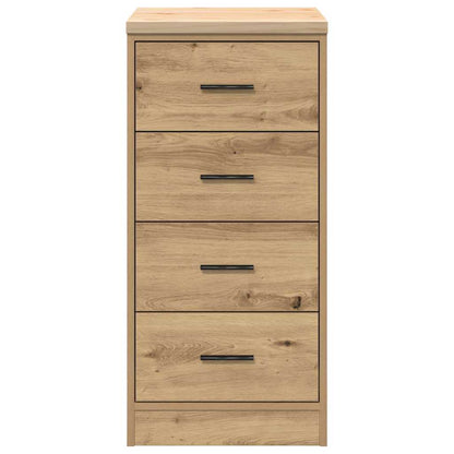 Garage Storage Cabinet Solid Wood Pine 40 x 51 x 85 cm 4 Drawers Artisan oak