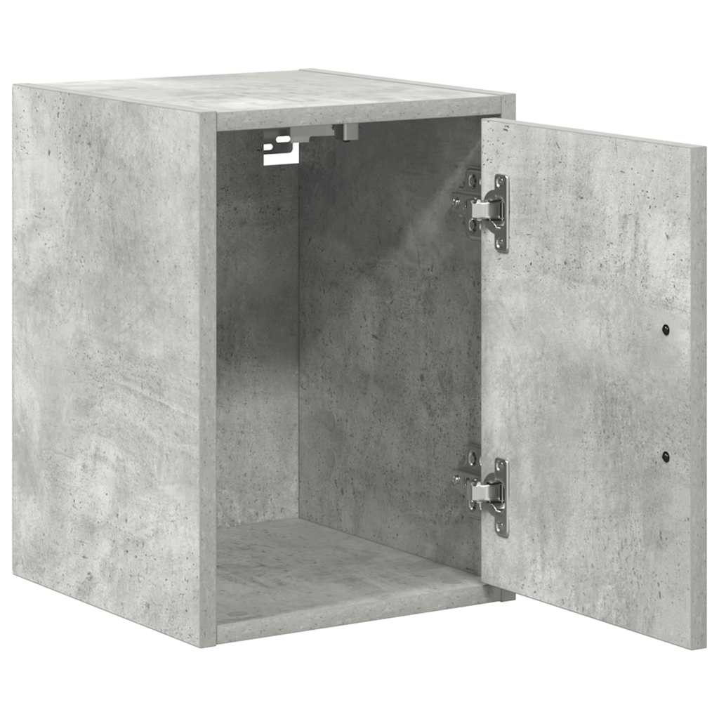 Garage Wall Cabinets Engineered Wood 2 pcs 30 x 30 x 41 cm Concrete grey