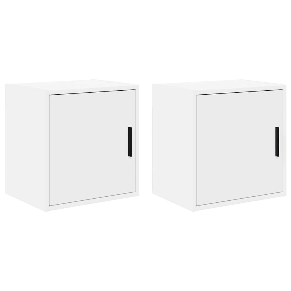 Garage Wall Cabinets Engineered Wood 2 pcs 40 x 30 x 41 cm White