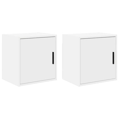 Garage Wall Cabinets Engineered Wood 2 pcs 40 x 30 x 41 cm White