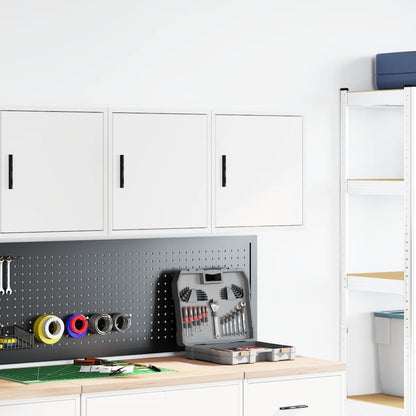 Garage Wall Cabinets Engineered Wood 2 pcs 40 x 30 x 41 cm White