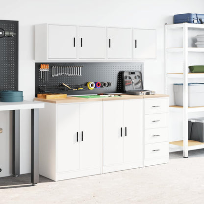 Garage Wall Cabinets Engineered Wood 2 pcs 40 x 30 x 41 cm White
