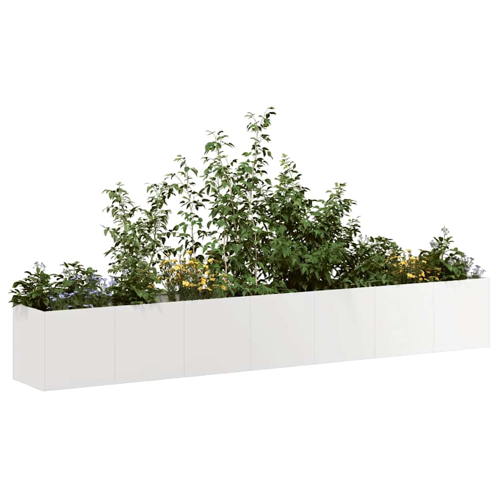 Planter 280x40x40 cm Cold-rolled Steel Stainless steel