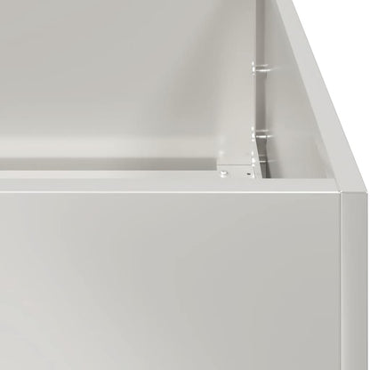 vidaXL Planter 360x40x40 cm Stainless Steel 6