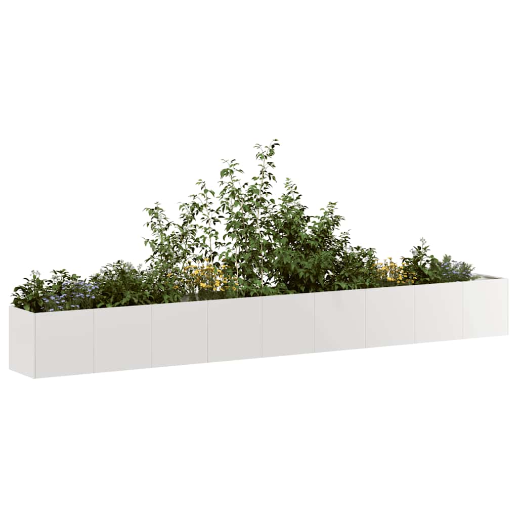 vidaXL Planter 360x40x40 cm Stainless Steel 1