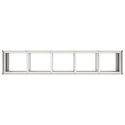 vidaXL Planter 200x40x80 cm Stainless Steel 5
