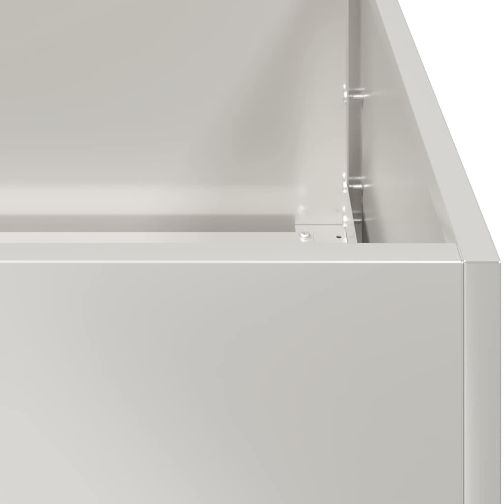 vidaXL Planter 200x40x80 cm Stainless Steel 6