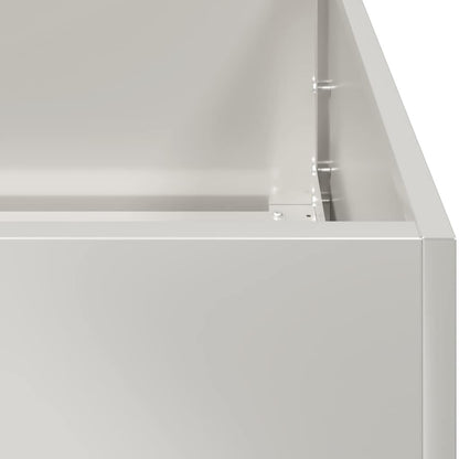 vidaXL Planter 200x40x80 cm Stainless Steel 6