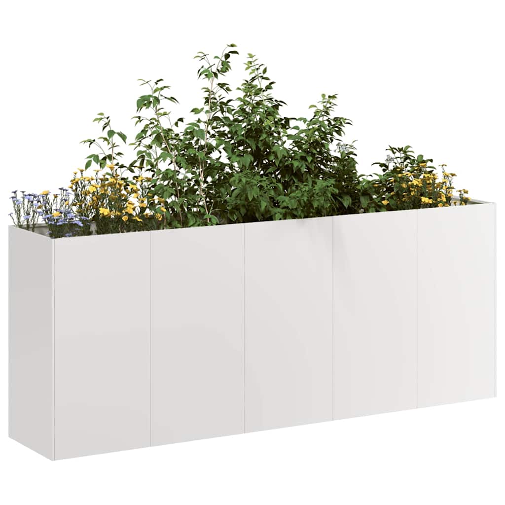 vidaXL Planter 200x40x80 cm Stainless Steel 1
