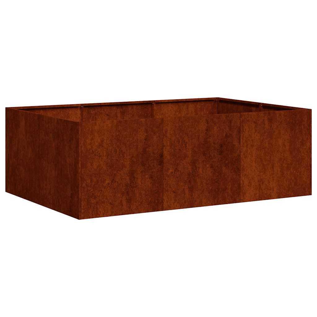 Planter 120x80x40 cm Steel Weathering steel