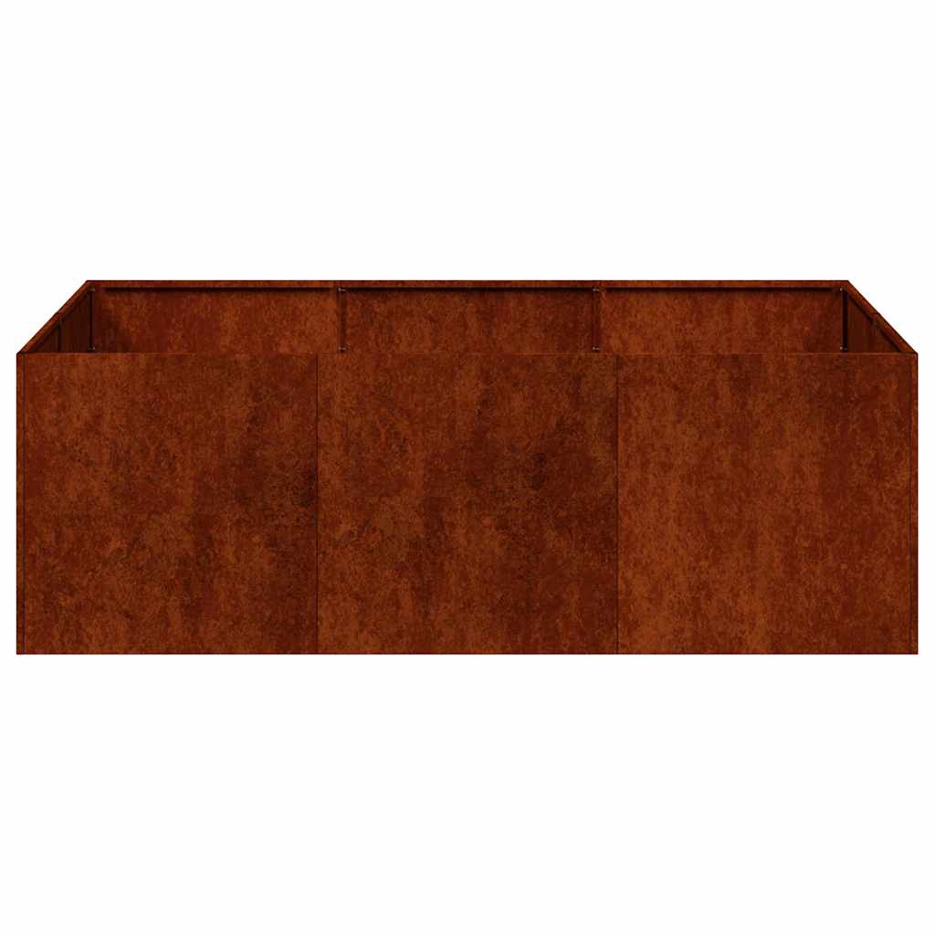 Planter 120x80x40 cm Steel Weathering steel