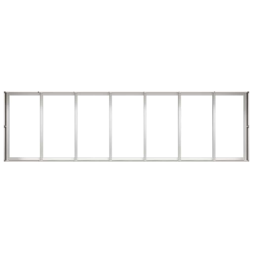 vidaXL Planter 280x80x40 cm Stainless Steel 5