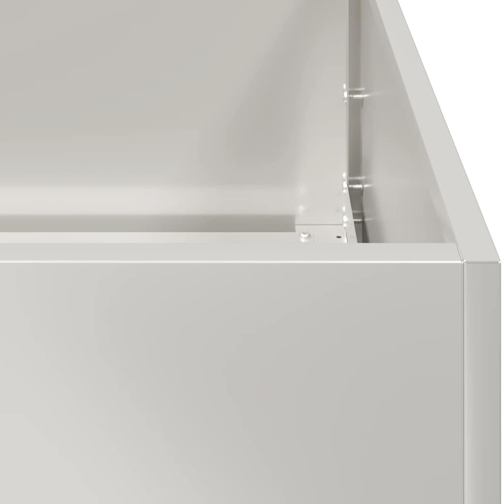 vidaXL Planter 280x80x40 cm Stainless Steel 6