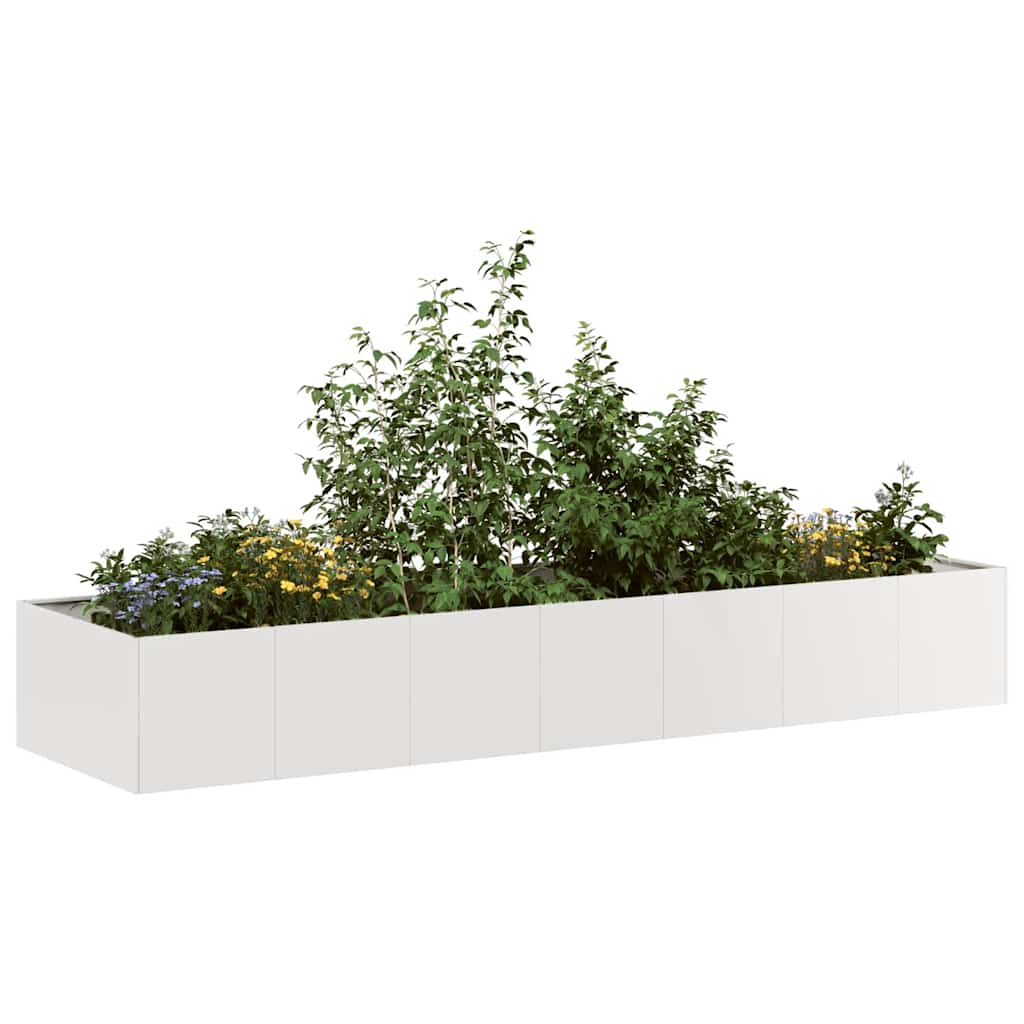 vidaXL Planter 280x80x40 cm Stainless Steel 1