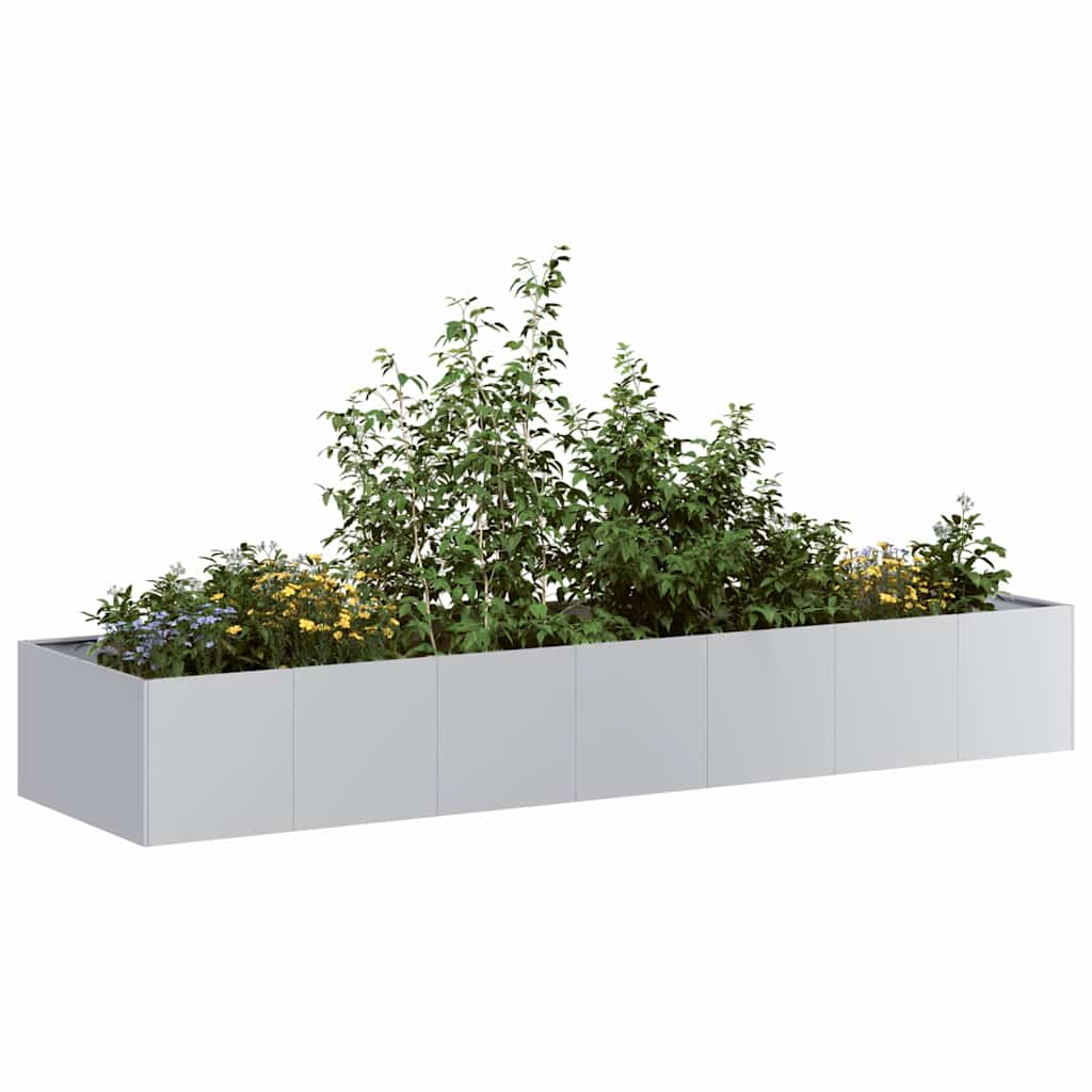 Planter 280x80x40 cm Steel Galvanised steel