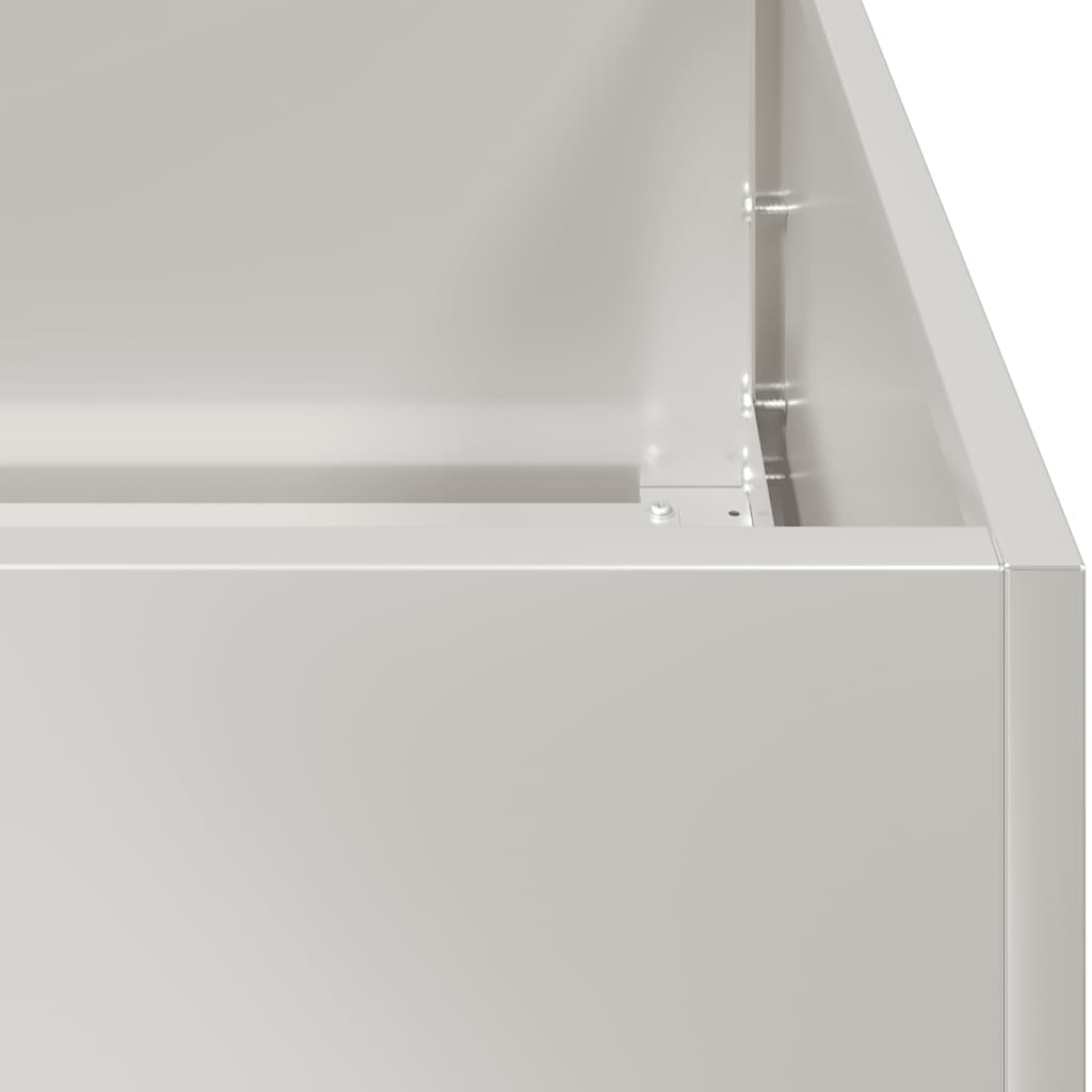 vidaXL Planter 360x80x40 cm Stainless Steel 6