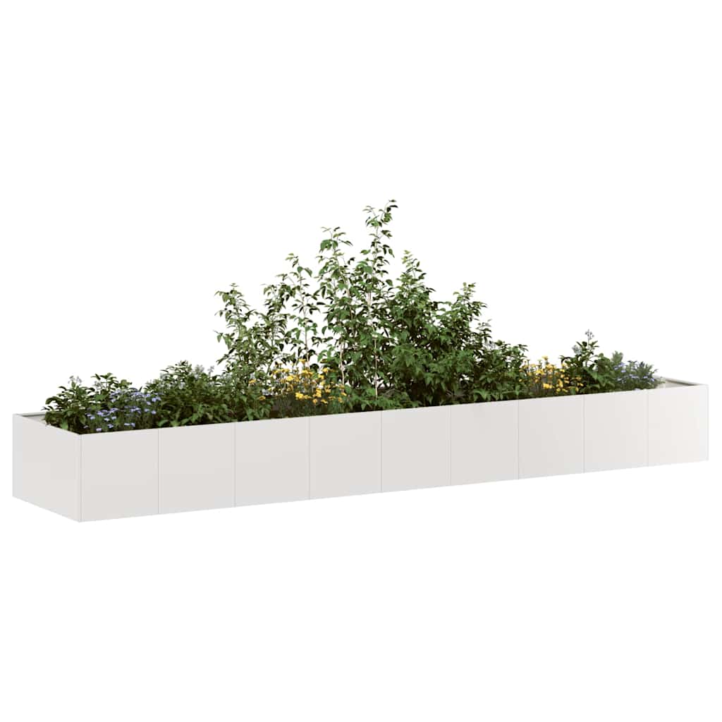 vidaXL Planter 360x80x40 cm Stainless Steel 1
