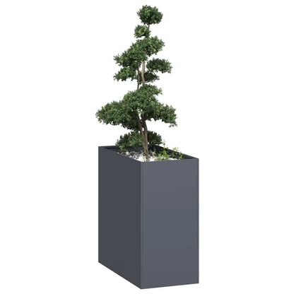 Planter Steel Depth 80 cm Height 80 cm Anthracite 40 cm