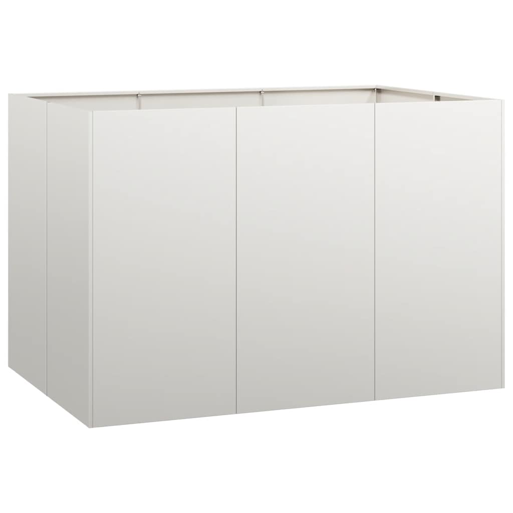 vidaXL Planter 120x80x80 cm Stainless Steel 2