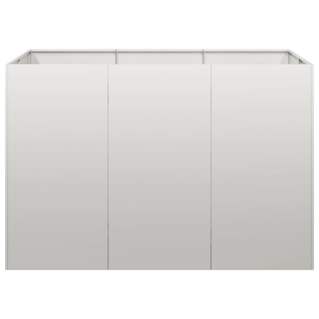 vidaXL Planter 120x80x80 cm Stainless Steel 4