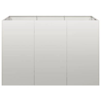vidaXL Planter 120x80x80 cm Stainless Steel 4