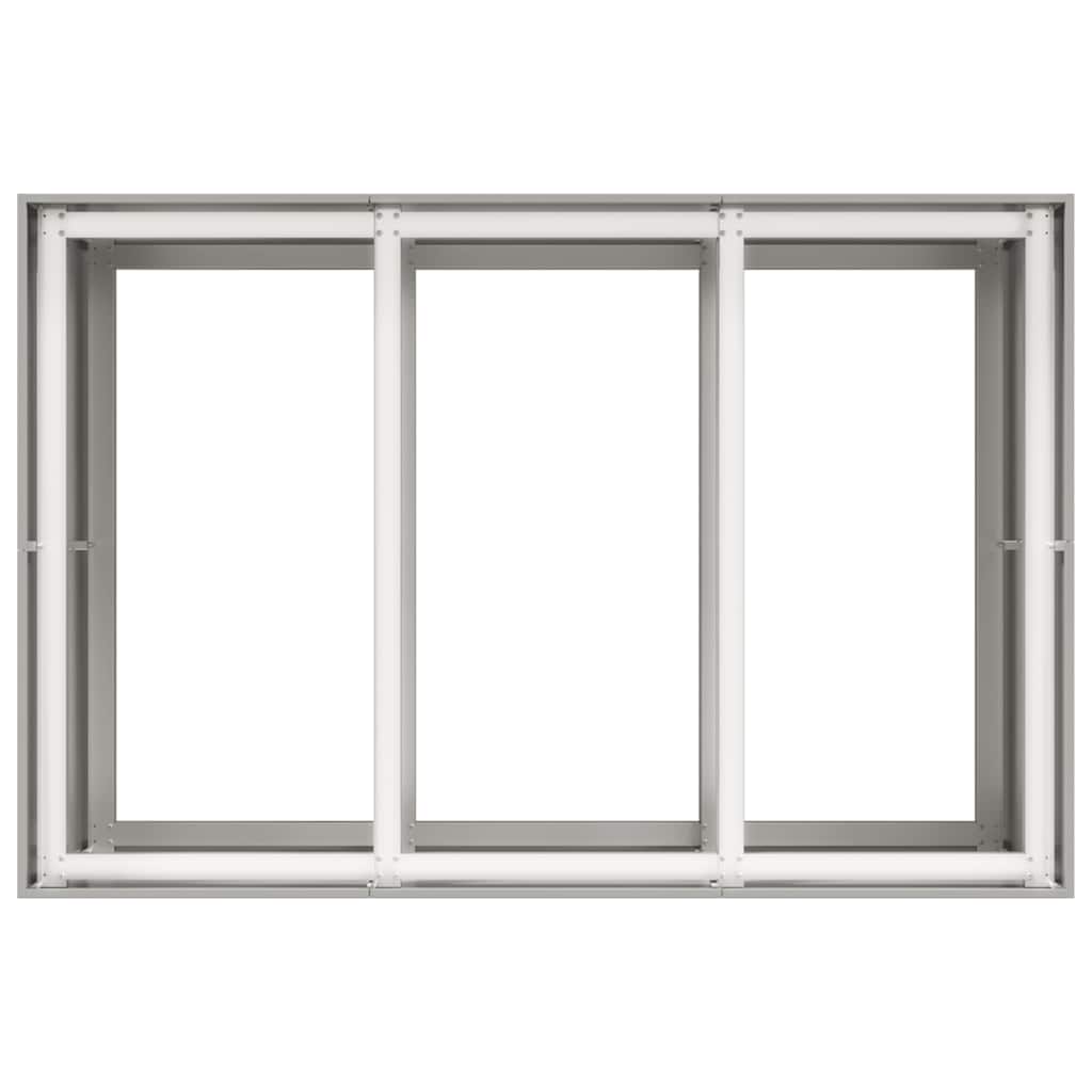 vidaXL Planter 120x80x80 cm Stainless Steel 5