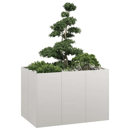 vidaXL Planter 120x80x80 cm Stainless Steel 1
