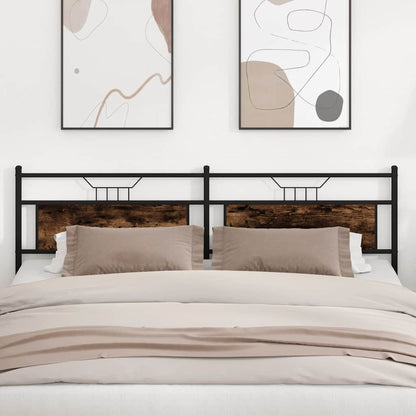 Replace Headboard Engineered Wood and Steel Smoked oak 193 cm