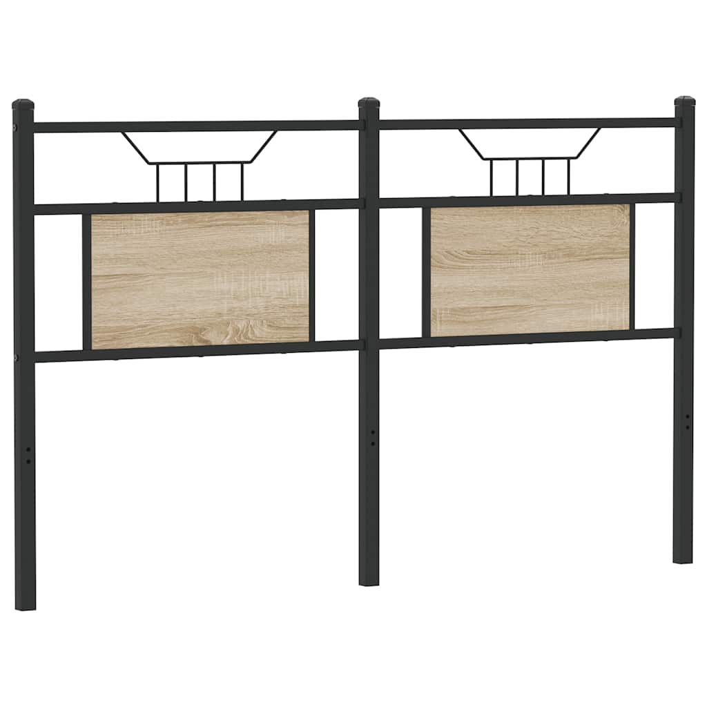 Replace Headboard Engineered Wood and Steel Sonoma oak 150 cm