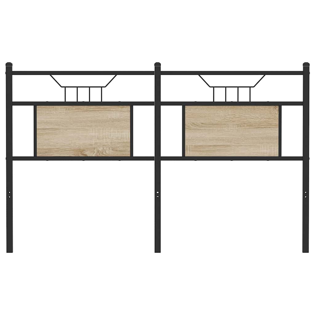 Replace Headboard Engineered Wood and Steel Sonoma oak 150 cm
