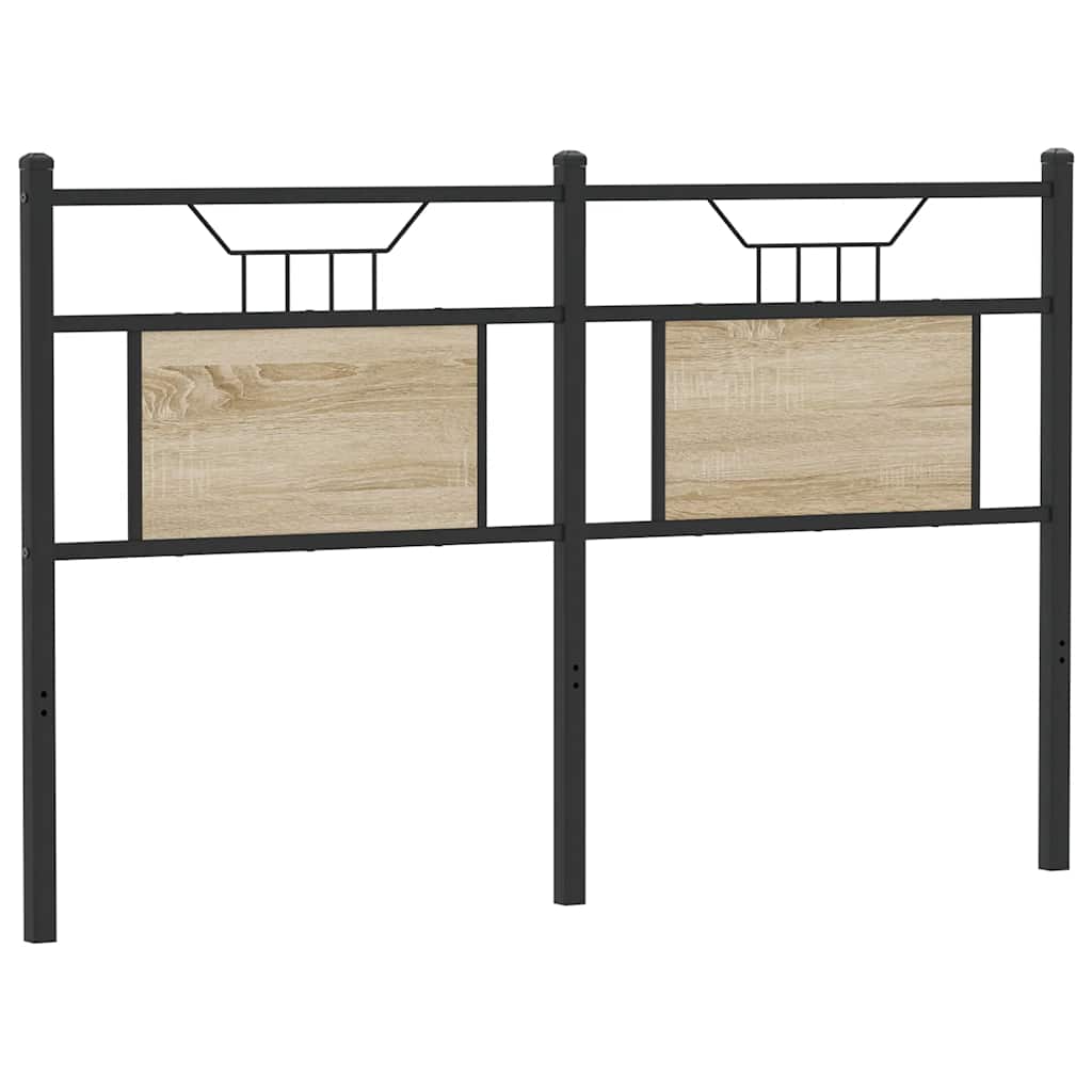 Replace Headboard Engineered Wood and Steel Sonoma oak 150 cm