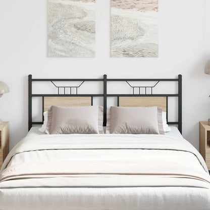 Replace Headboard Engineered Wood and Steel Sonoma oak 150 cm