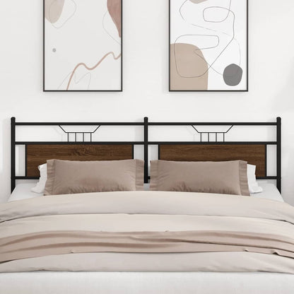 Replace Headboard Engineered Wood and Steel Brown oak 193 cm