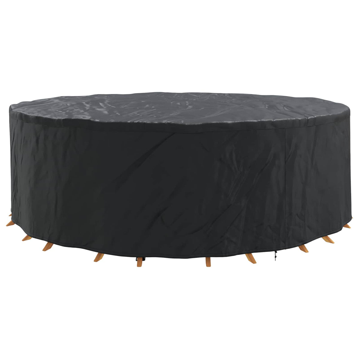 Furniture Cover 600D Oxford Fbric Round Black 600D Oxford Fabric 279 cm 71 cm 279 cm