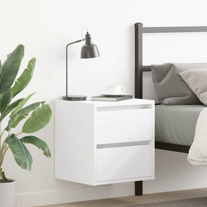 Wall-mounted Bedside Cabinet 38x34x40 cm White 2