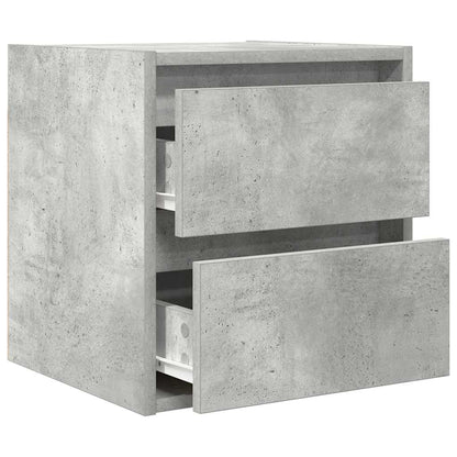 Wall-mounted Bedside Cabinet 38x34x40 cm Concrete grey 2