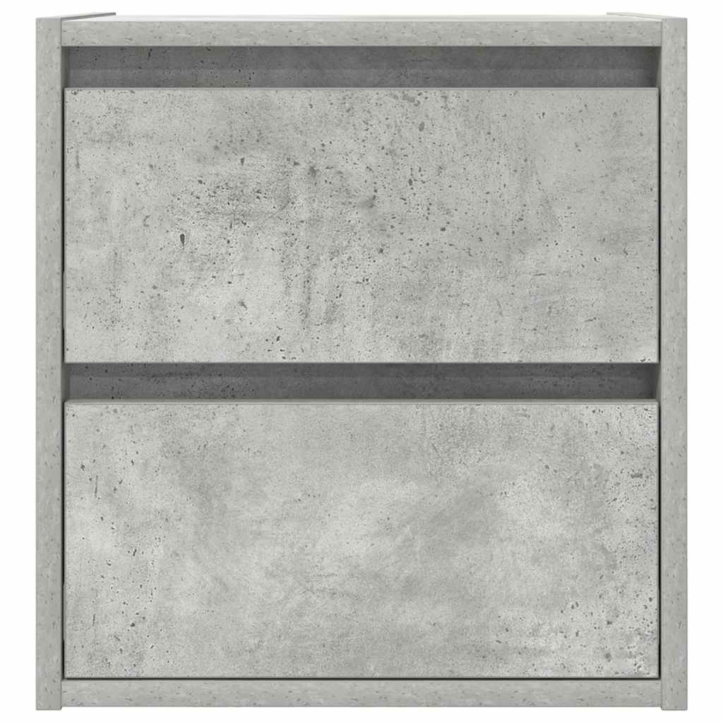 Wall-mounted Bedside Cabinet 38x34x40 cm Concrete grey 2