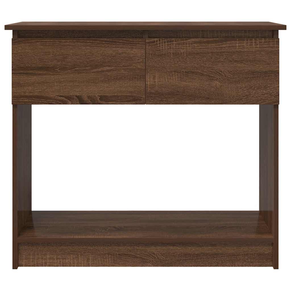 Console Table with Drawers 85,5x38,5x74,5 cm Brown oak