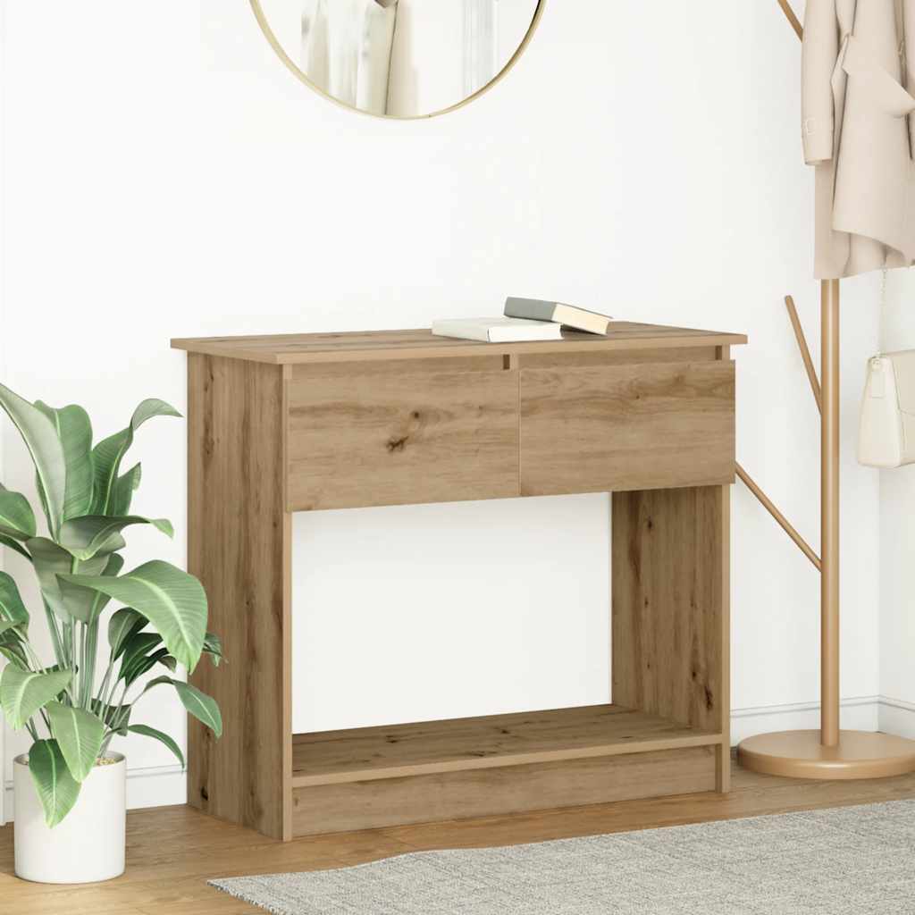Console Table with Drawers 85,5x38,5x74,5 cm Artisan oak