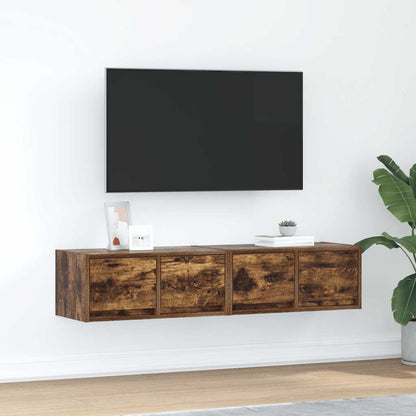 TV Cabinets 60x31x25.5 cm Engineered Wood 2 pcs Smoked oak 60 x 31 x 25.5 cm