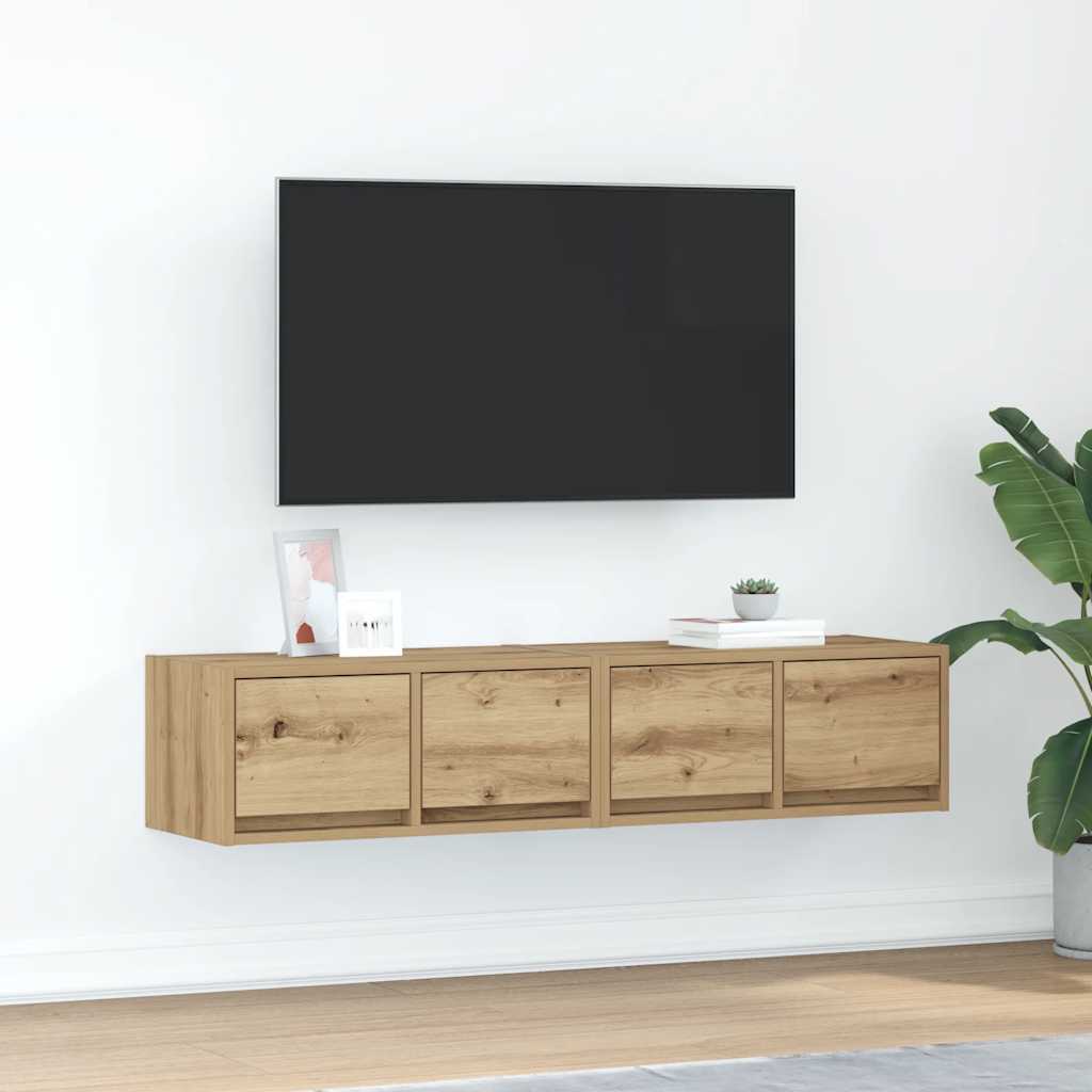 TV Cabinets 60x31x25.5 cm Engineered Wood 2 pcs Artisan oak 60 x 31 x 25.5 cm