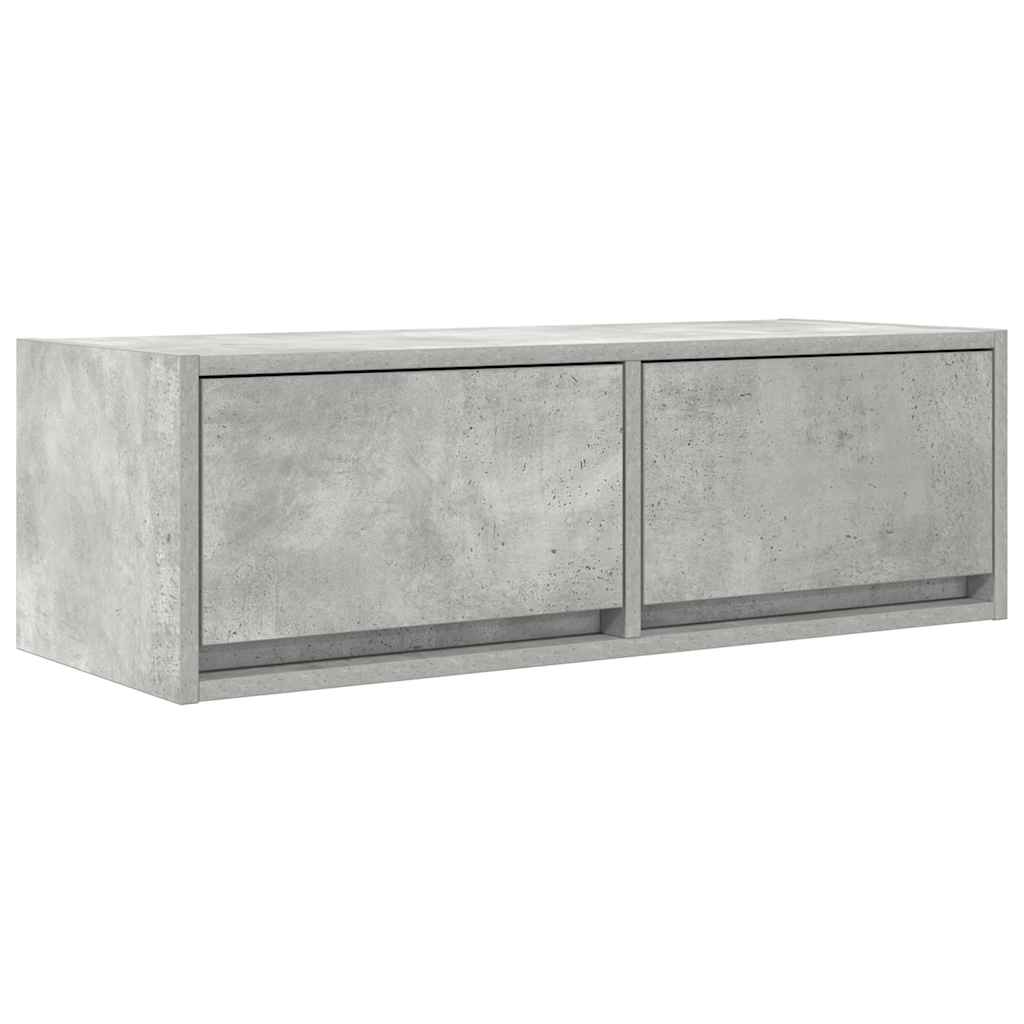 TV Cabinet 80x31x25.5 cm Engineered Wood Concrete grey