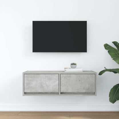 TV Cabinet 80x31x25.5 cm Engineered Wood Concrete grey