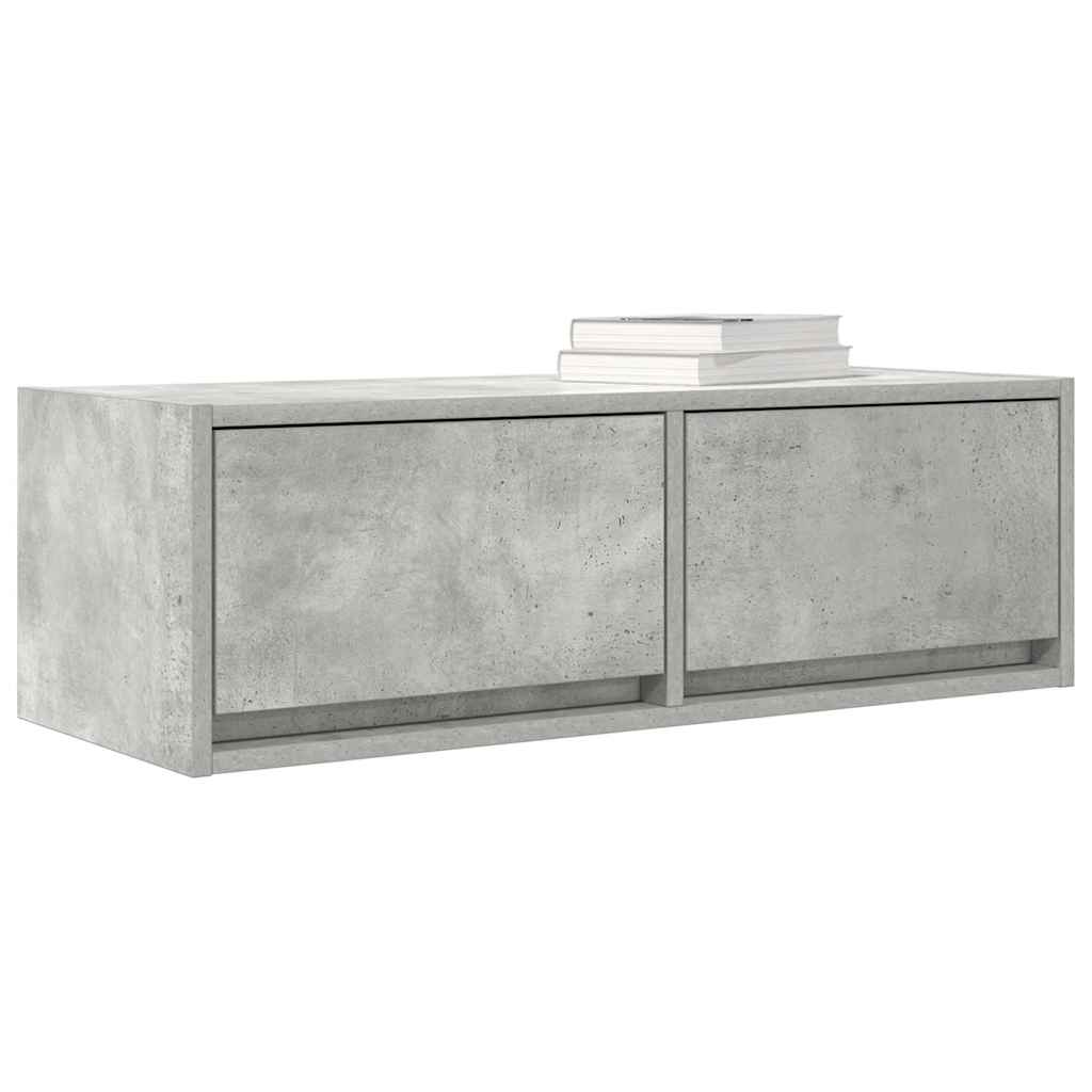 TV Cabinet 80x31x25.5 cm Engineered Wood Concrete grey