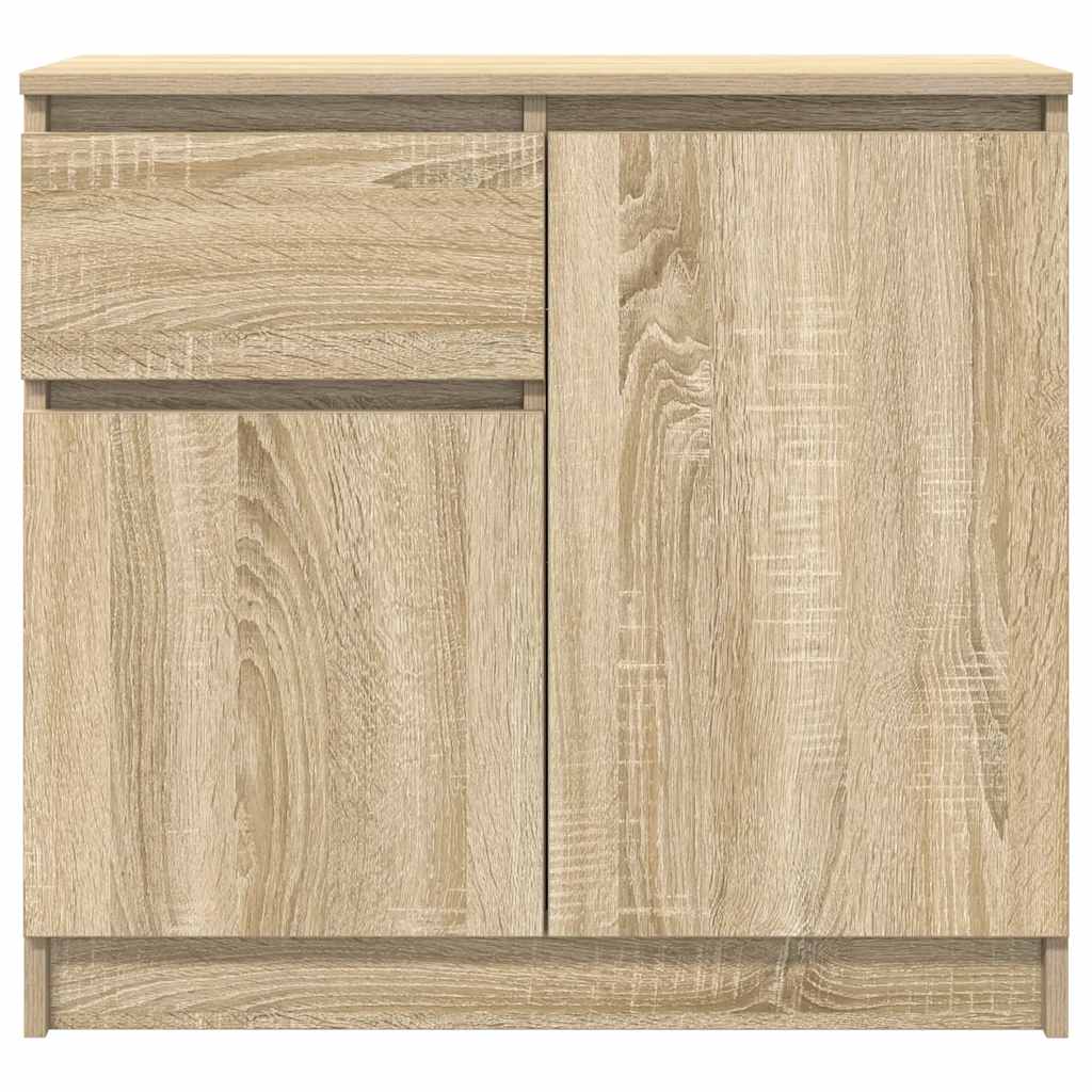 Sideboard with Drawer 71x35x65 cm Engineered Wood Sonoma oak