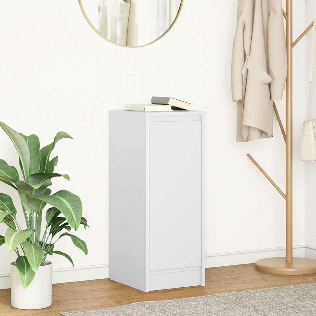 Sideboard 29,5x34x76 cm Engineered Wood White
